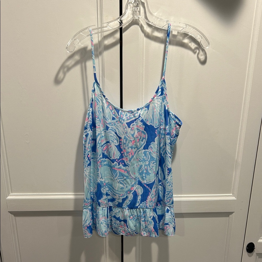 Lilly Pulitzer Blue and Pink Camisole